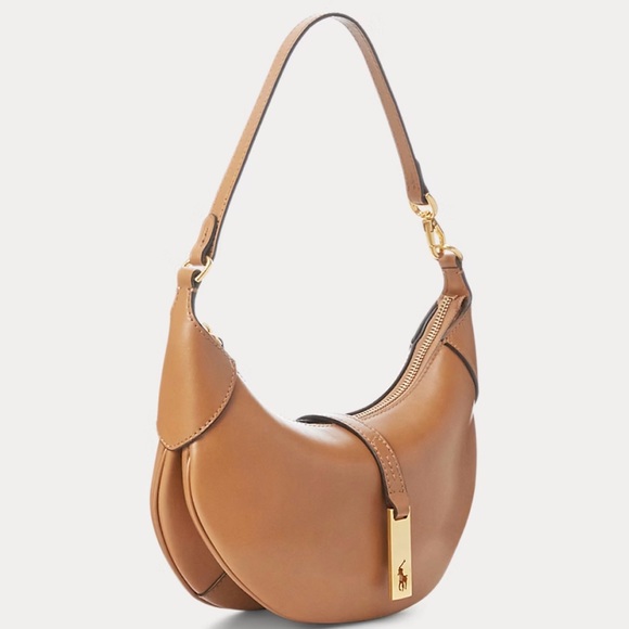 Polo Ralph Lauren Tan Leather Hobo Bag - Picture 2 of 6